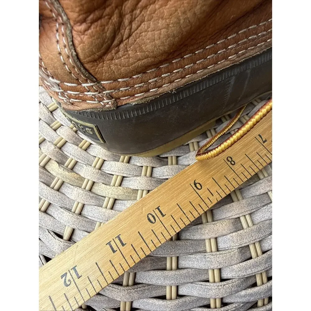 Bean Boots LL Bean Waterproof Duck Boots Womens Size 8 Made in USA Brown DM